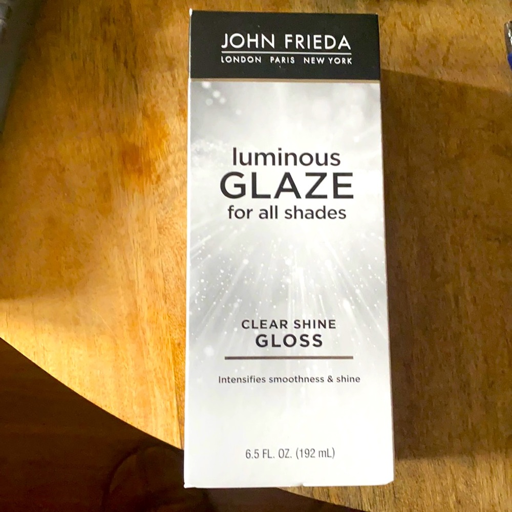 John Frieda Luminous Glaze clear shine gloss 6.5 oz. NIB